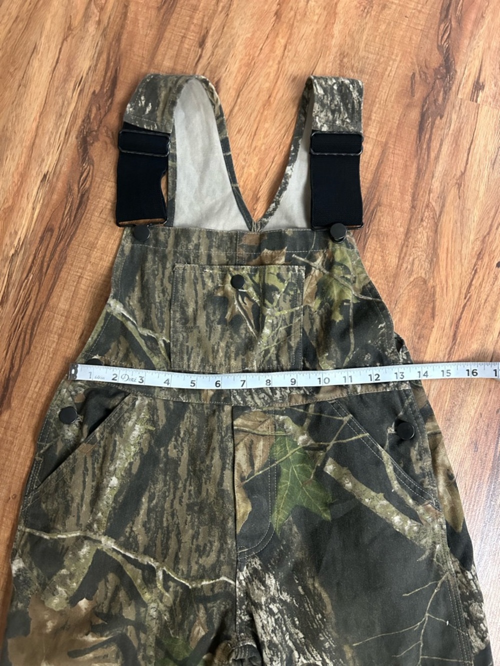 Vintage Field Staff Mossy Oak Camo Overalls Kids Size M - Picture 6 of 8